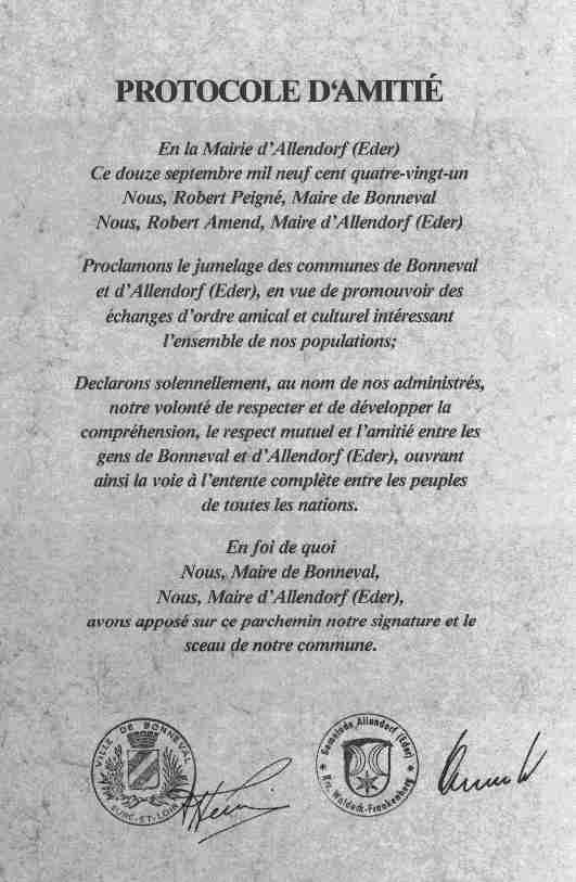 protocole de amitiee